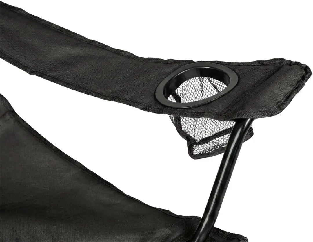VirtuFit Campingstoel met Voetsteun - Set van 2 - Zwart - afbeelding 5 van 6
