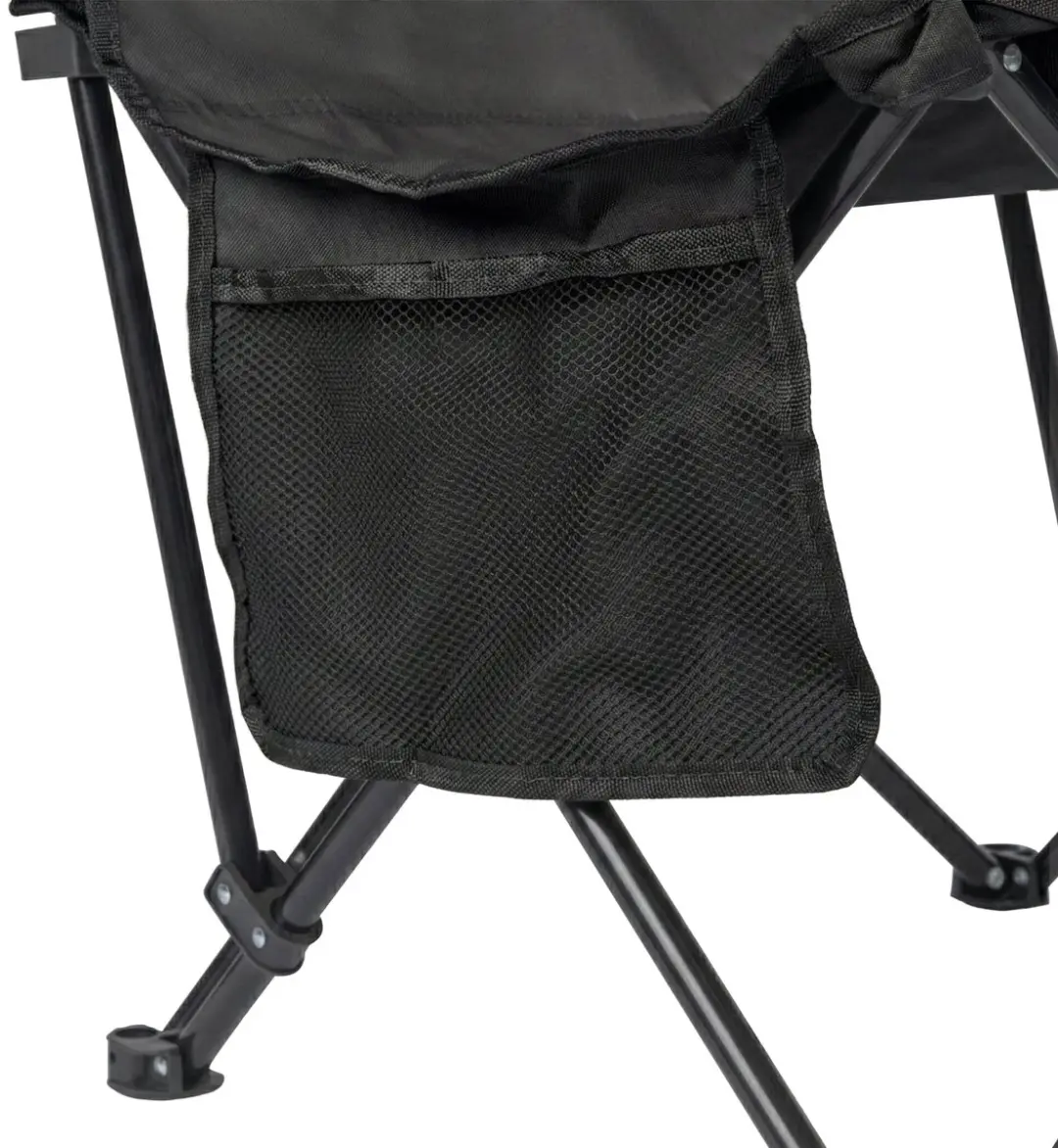VirtuFit Campingstoel met Voetsteun - Set van 2 - Zwart - afbeelding 3 van 6