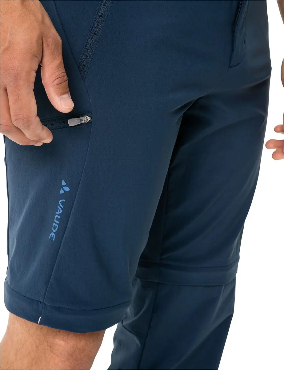 VAUDE Farley Stretch II Zip-off Broek - Blauw - Maat 50 - afbeelding 4 van 6