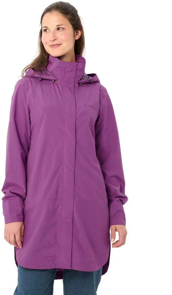 Vaude Mineo Dames Mackintosh - Magenta - Maat 40 - afbeelding 2 van 6