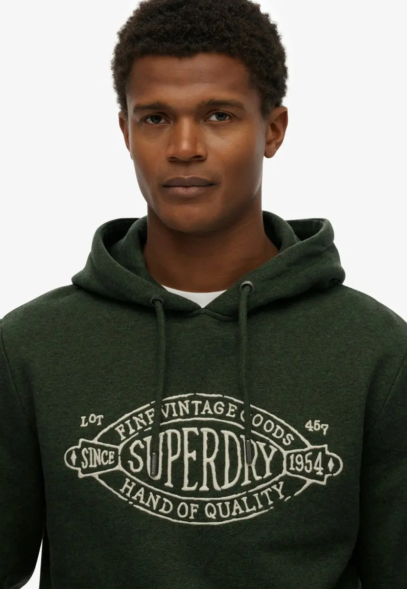 Superdry Outdoor Co Hoodie - Relaxte Pasvorm - Heren - Khaki Jaspe - afbeelding 5 van 6