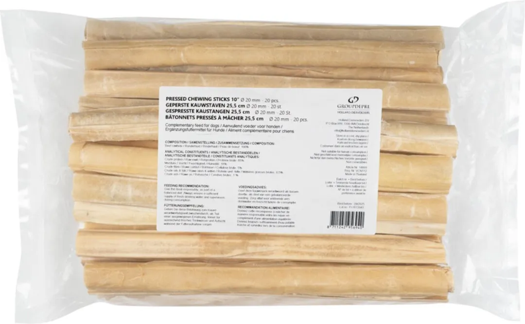 Holland Diervoeders Geperste Staaf 2 x 40 Stuks