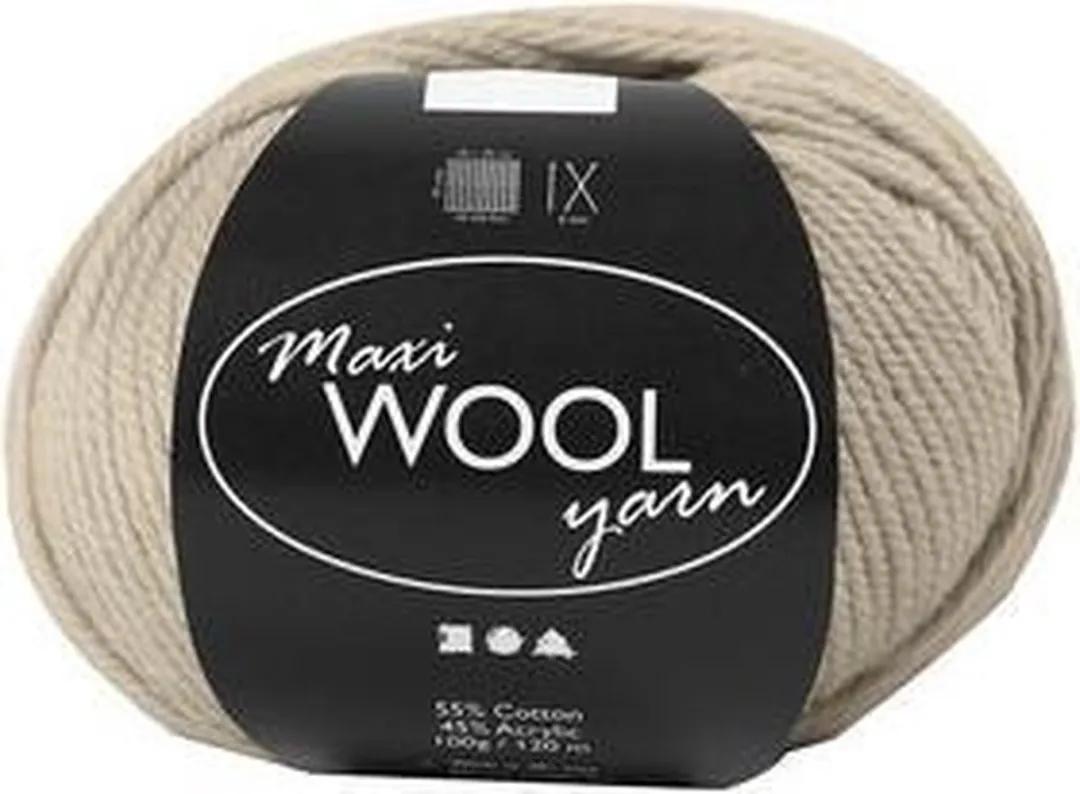 Creativ Company Wolgaren Zandkleur Mix 125m 100g