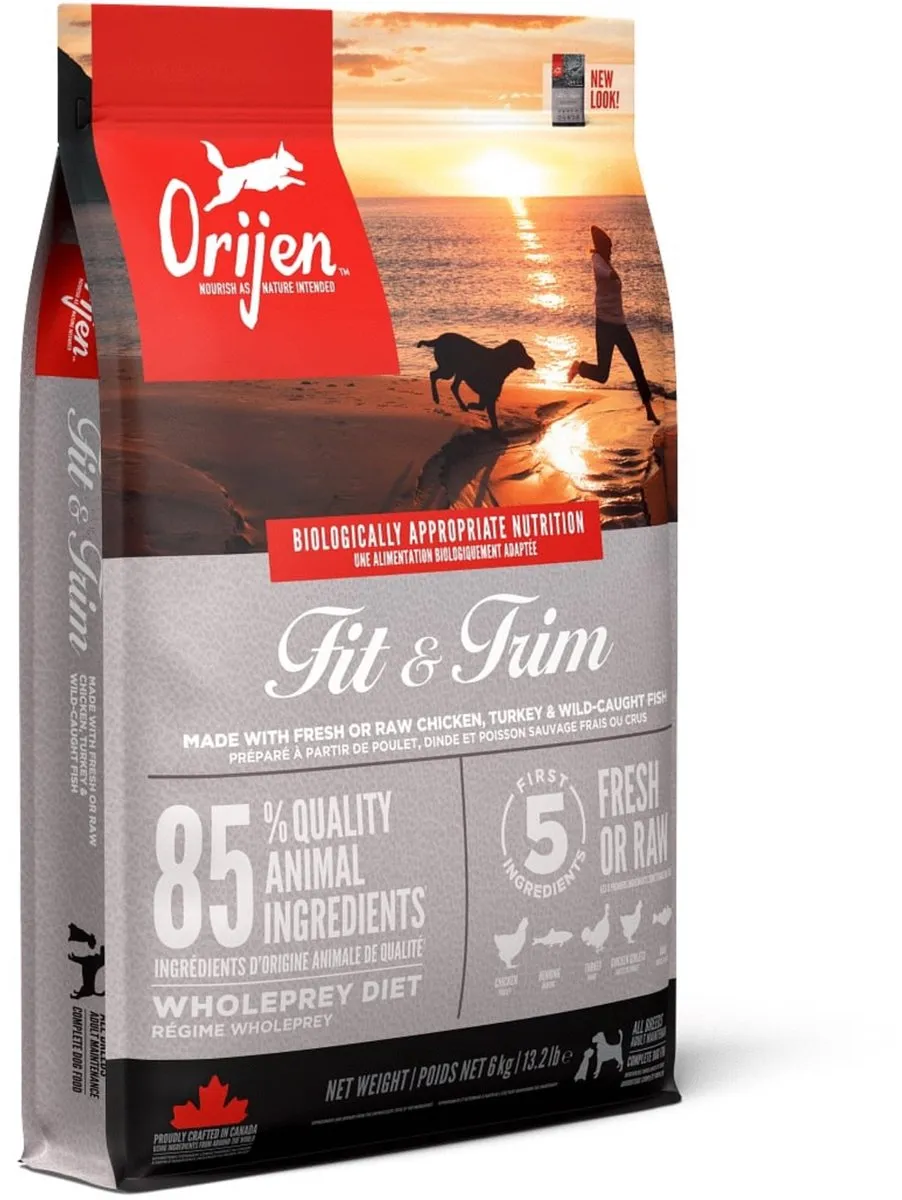 Orijen Whole Prey Fit & Trim Hondenvoer Kip Kalkoen Vis 6kg