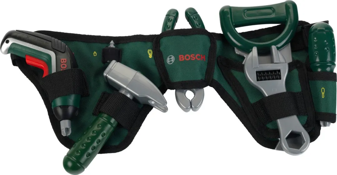 Klein Toys Bosch Mini Gereedschapsgordel-Set - 6 Stuks - Groen/Rood