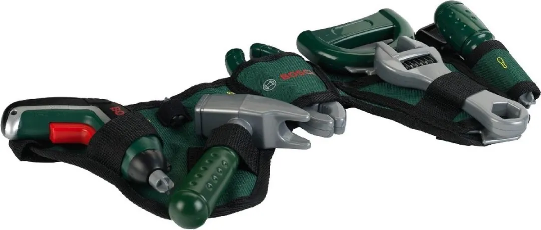 Klein Toys Bosch Mini Gereedschapsgordel-Set - 6 Stuks - Groen/Rood
