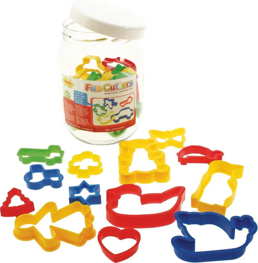 BIGJIGS Bakvormen Set - 24-delig - Multicolor