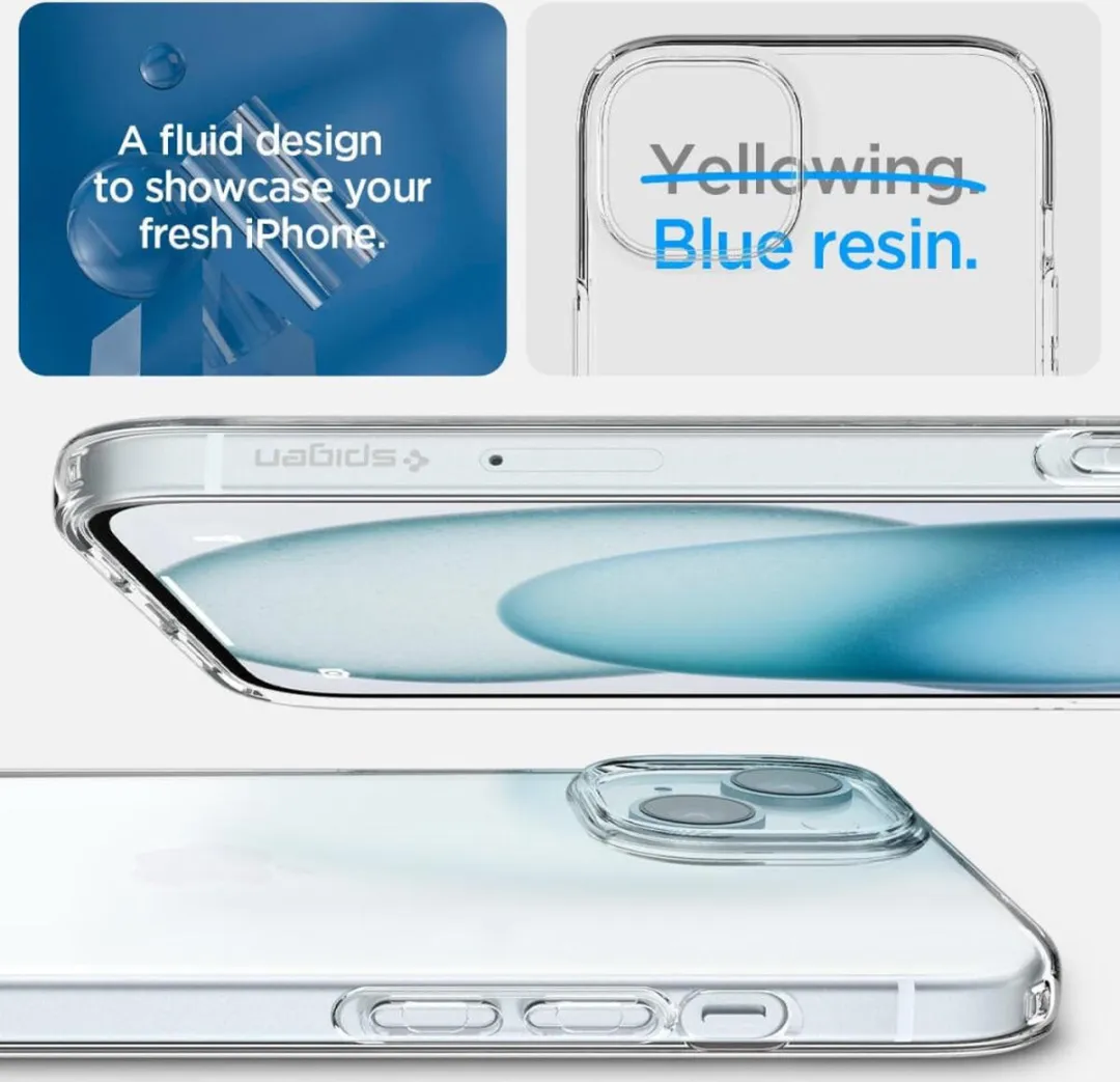 Spigen Liquid Crystal Case ACS06786 iPhone 15 - Transparant