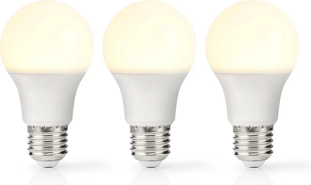Nedis LED E27 A60 8W Warm Wit Mat