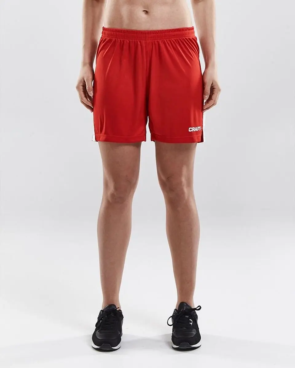 Craft Progress Contrast Short Dames - Rood/Wit - M - afbeelding 2 van 4