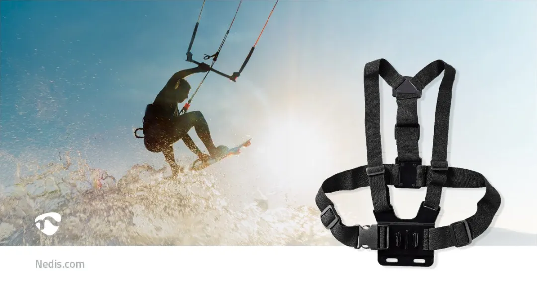 Nedis ACMK05 Action Cam Borstband - Zwart