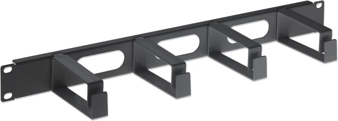 Intellinet 711074 19 inch Kabelgeleiding voor patchkast 1 HE Zwart (RAL 9005)