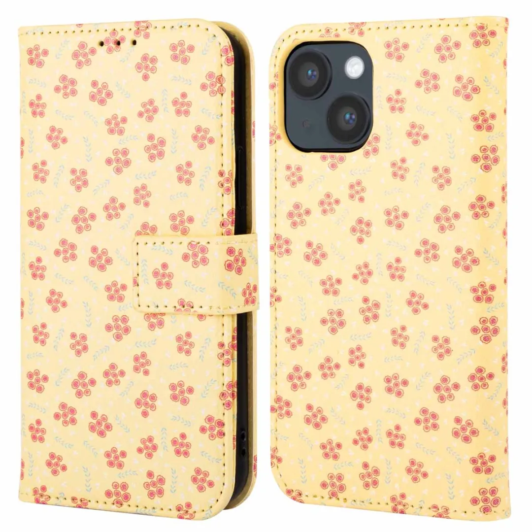 Imoshion iPhone 14 Hoesje Sunny Yellow Petite Flowers
