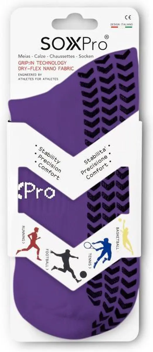 Gearxpro Soxpro Classic Gripsokken - Paars - 41-46 - afbeelding 4 van 6