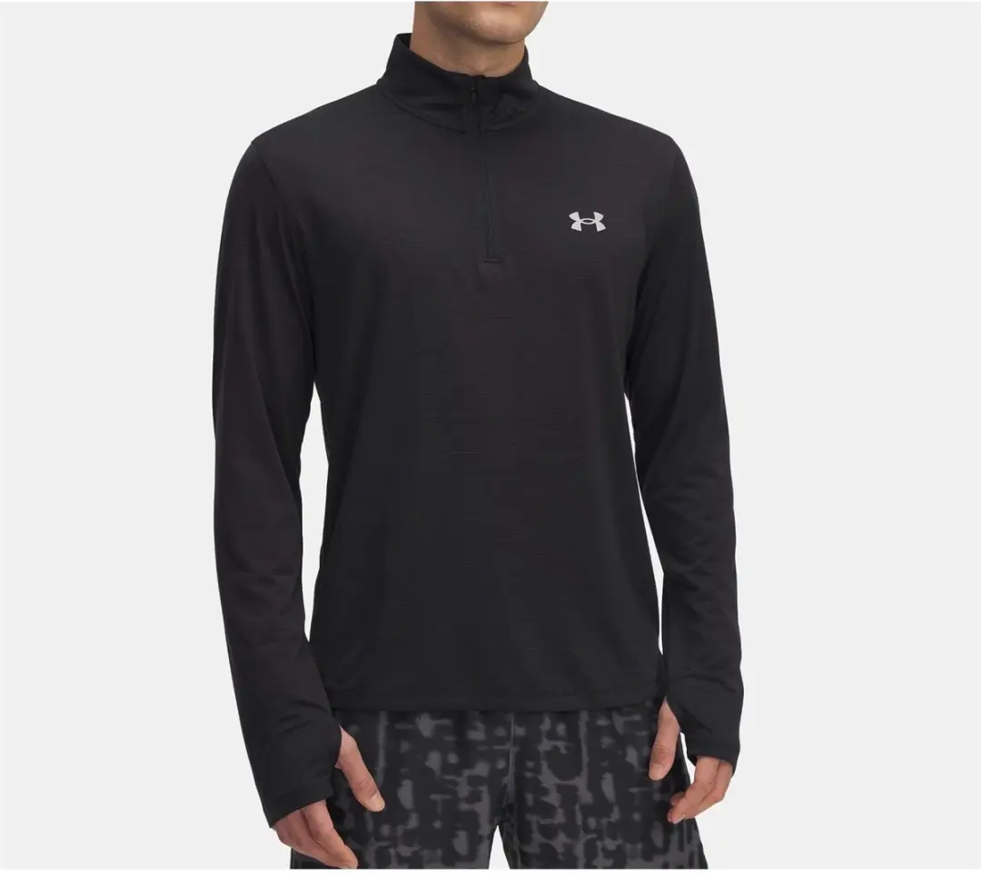 Under Armour Launch 1/4 Zip Longsleeve - Zwart - XL - afbeelding 6 van 6