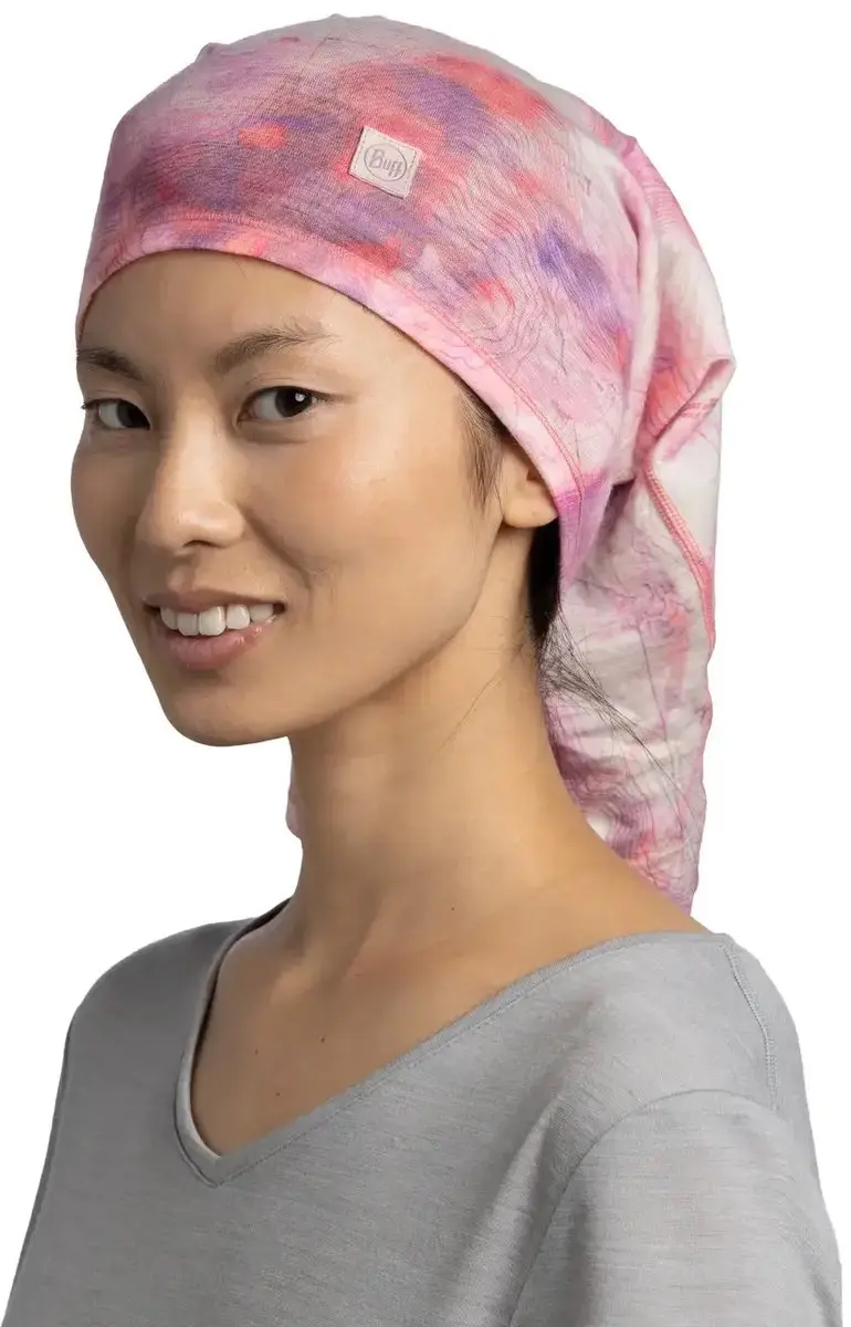 Buff Lightweight Merino Neckwarmer - Oriba Pink Azalea - afbeelding 4 van 5