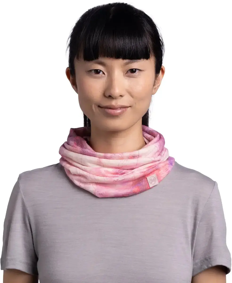 Buff Lightweight Merino Neckwarmer - Oriba Pink Azalea - afbeelding 3 van 5