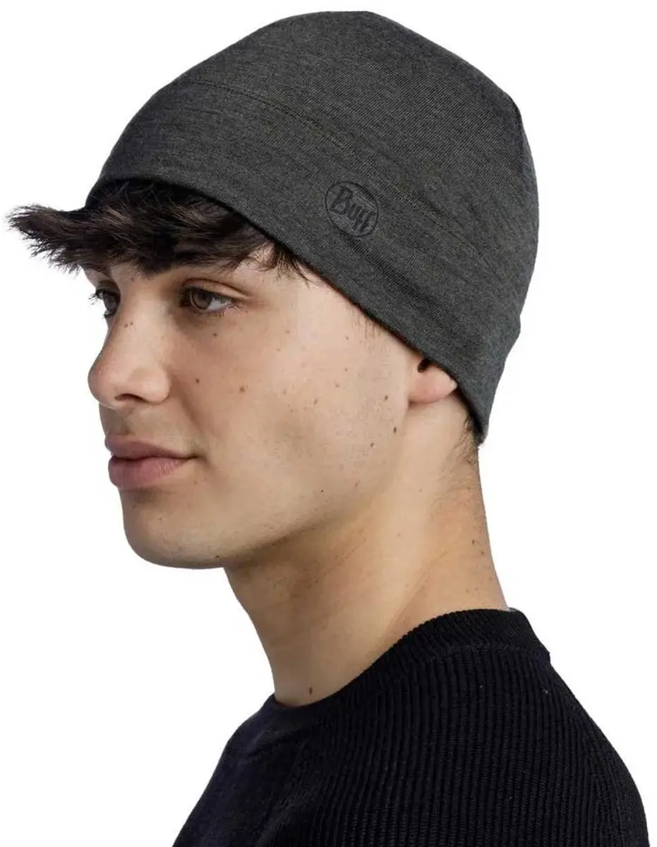 Buff Merino Midweight Beanie - Solid Bark - afbeelding 3 van 6