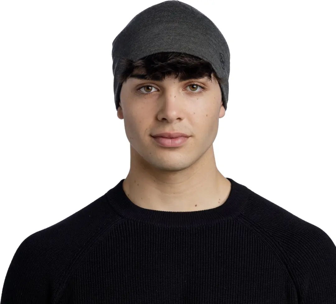 Buff Merino Midweight Beanie - Solid Bark - afbeelding 4 van 6