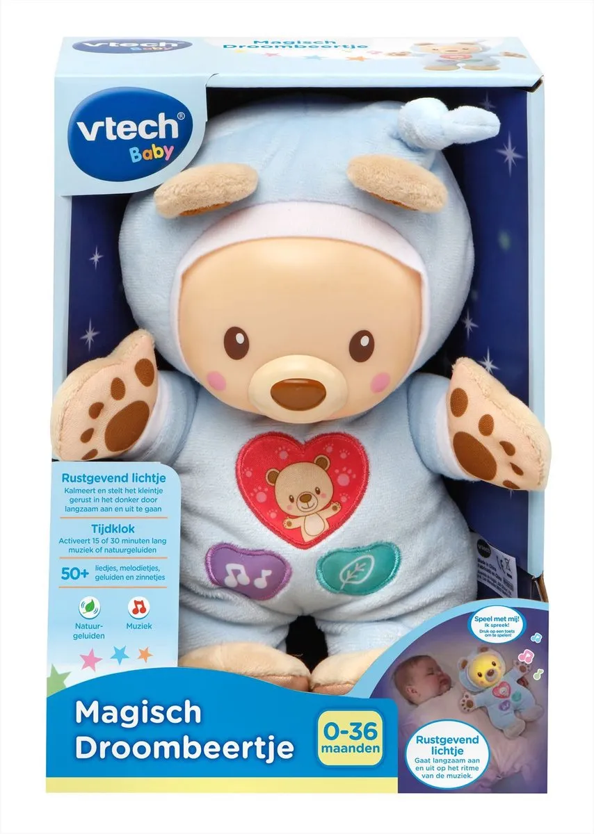 VTech Baby Magisch Droombeertje 80-502123 - Knuffel - Multikleuren