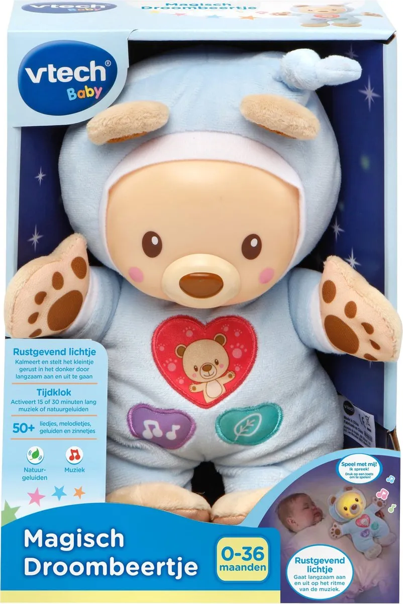 VTech Baby Magisch Droombeertje 80-502123 - Knuffel - Multikleuren