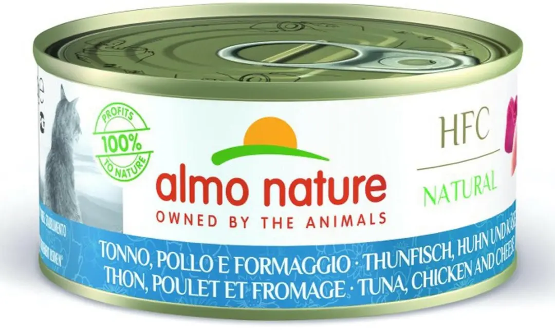 Almo Nature HFC Natural Natvoer Kat Tonijn Kip Kaas 150g - afbeelding 4 van 4