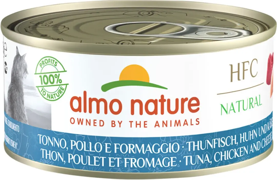 Almo Nature HFC Natural Natvoer Kat Tonijn Kip Kaas 150g - afbeelding 3 van 4
