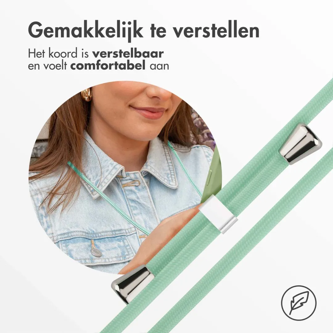 Imoshion Hoesje iPhone SE/8/7 - Siliconen met koord - Groen