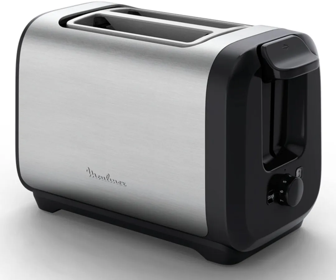 Moulinex LT5S0DE0 Broodrooster 2 Sneden 1200W - Zwart/Roestvrijstaal