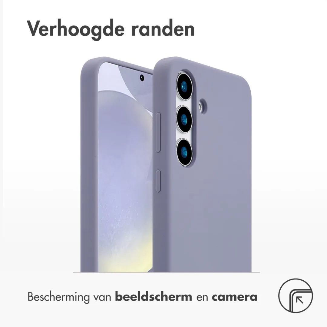 Accezz Hoesje Samsung Galaxy S25 Plus - Lavendel Grijs - MagSafe