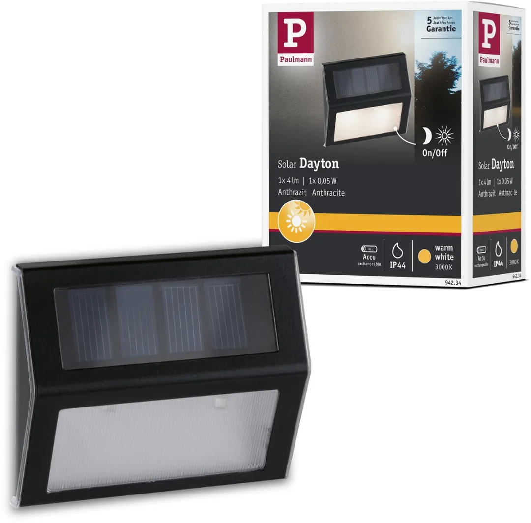 Paulmann Dayton Solar LED Traplamp 2lm