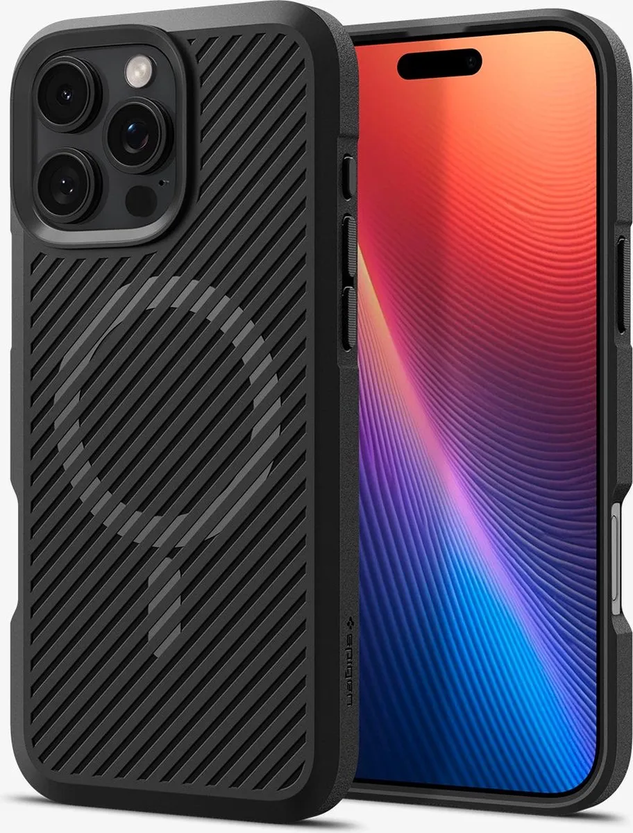 Spigen Core Armor MagFit iPhone 16 Pro Hoesje - Zwart