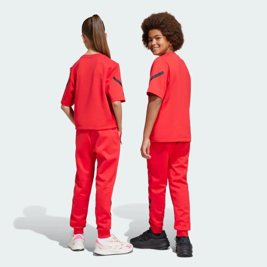 adidas Z.N.E. Tapered-Leg Kinderjoggingbroek - Rood - afbeelding 6 van 6