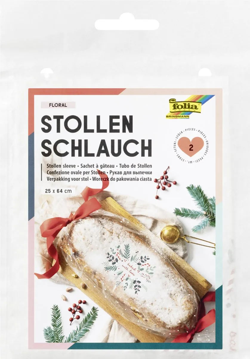 Folia Folietunneltjes Kerstprint Transparant