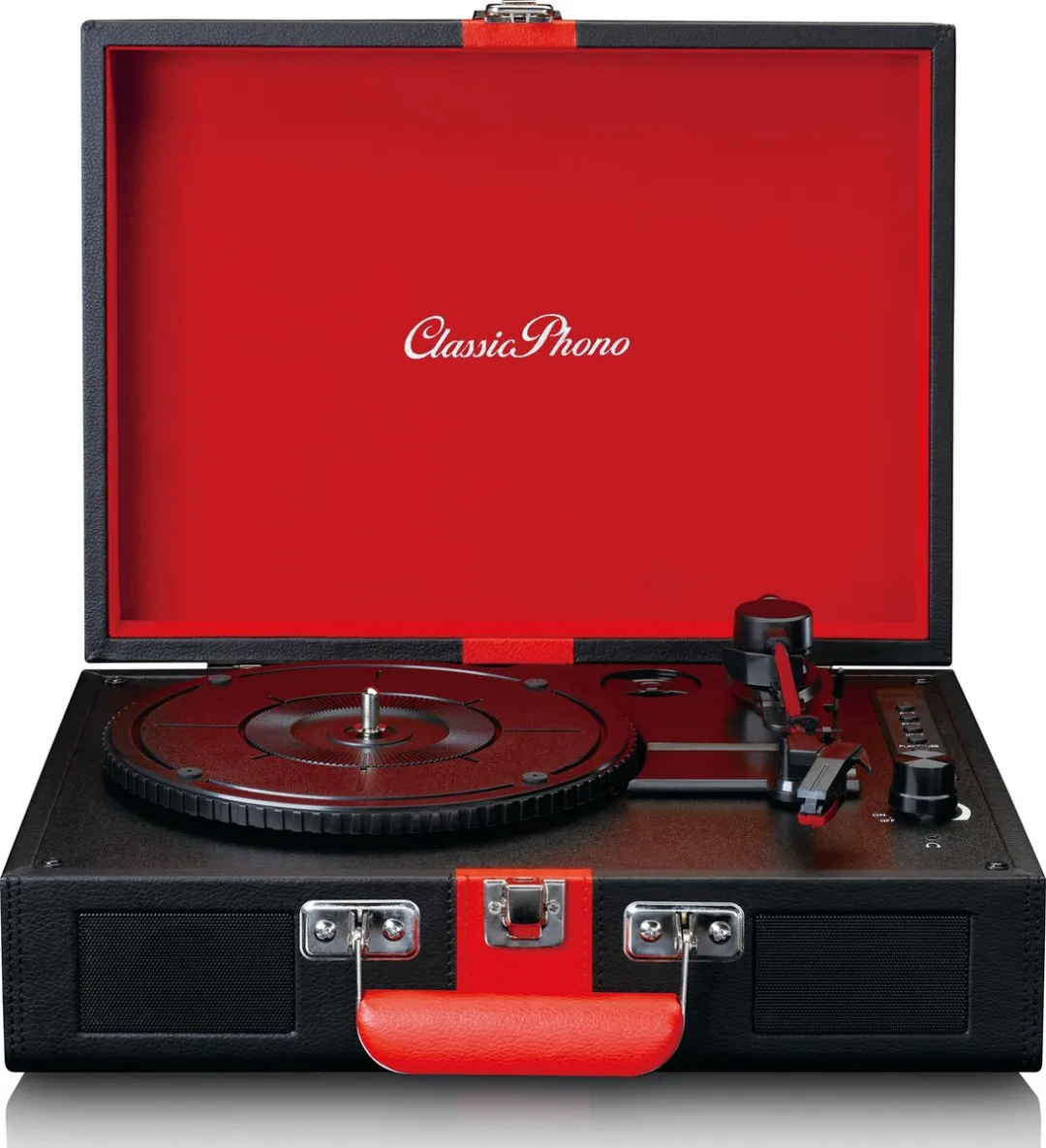 Lenco Classic Phono TT-110BKRD Platenspeler - Zwart-Rood