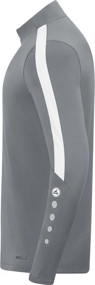 JAKO Power Ziptop Heren - Steengrijs/Wit - XL - afbeelding 2 van 4