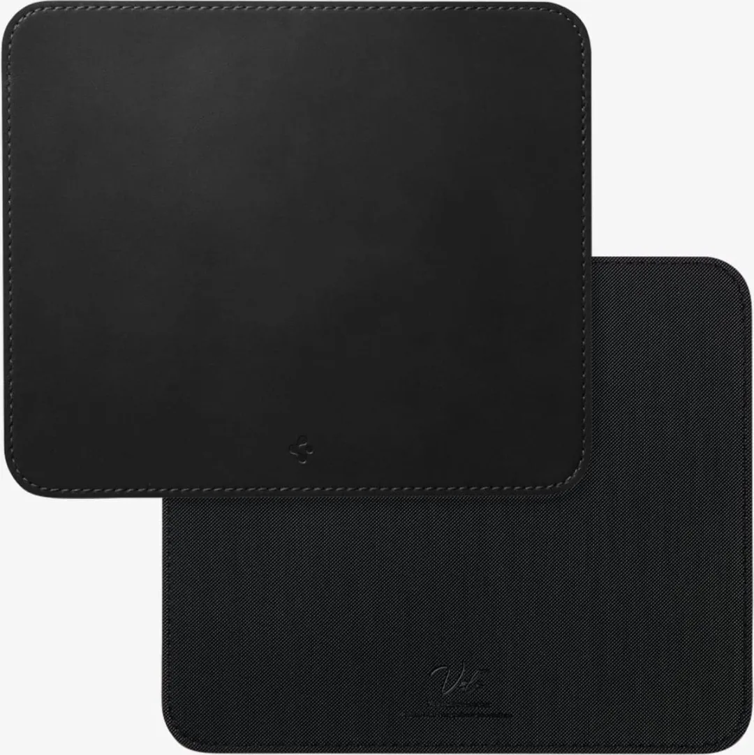 Spigen LD301 Mouse Pad - Waterproof Vegan Leather - Zwart
