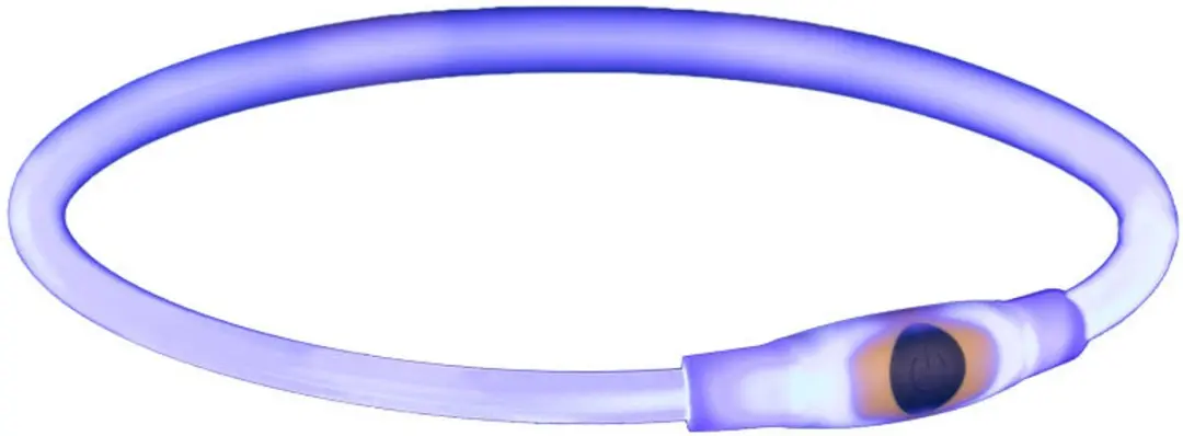 Trixie Flash Lichthalsband USB Oplaadbaar 65cm - Blauw - afbeelding 6 van 6