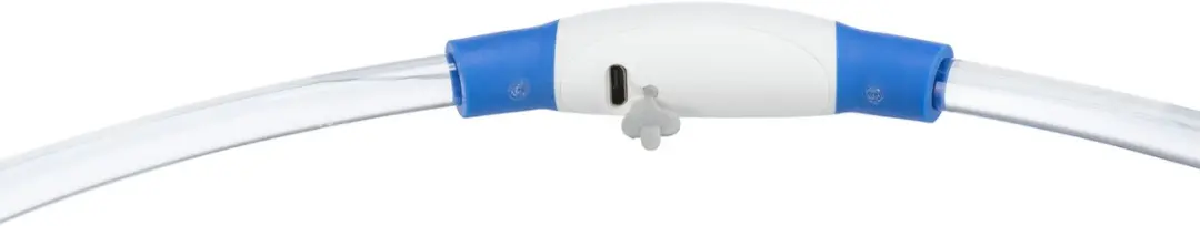 Trixie Flash Lichthalsband USB Oplaadbaar 65cm - Blauw - afbeelding 2 van 6