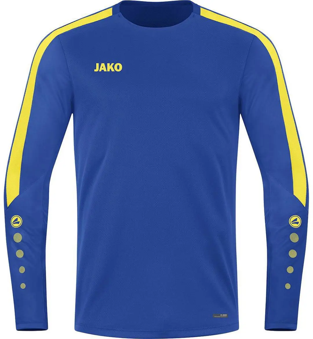 Jako Power Sweater Heren - Geel / Royal | Maat: XXL