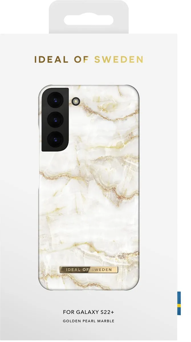 iDeal of Sweden Fashion Case Galaxy S22+ Golden Pearl Marble - IDFCSS20-S22P-194 - afbeelding 2 van 5