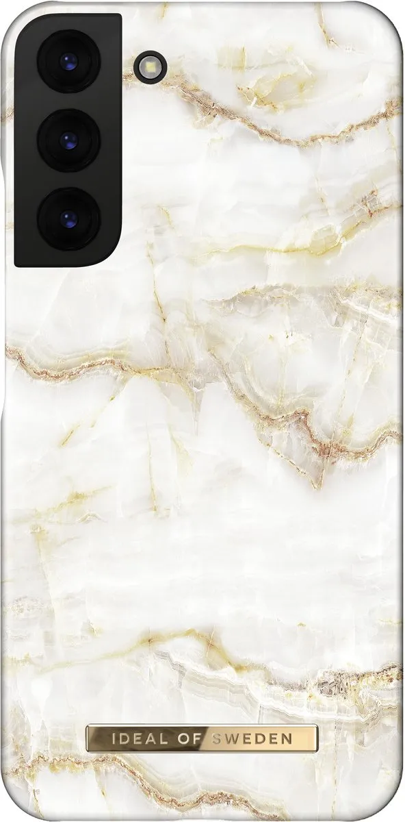iDeal of Sweden Fashion Case Galaxy S22+ Golden Pearl Marble - IDFCSS20-S22P-194 - afbeelding 3 van 5