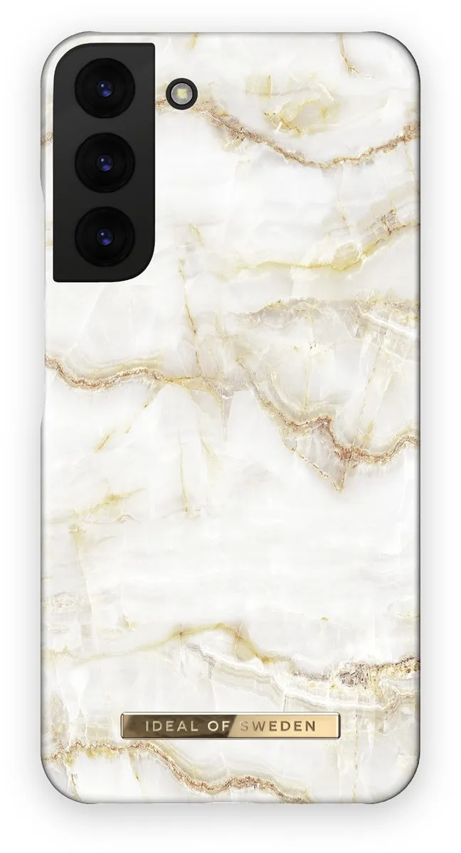 iDeal of Sweden Fashion Case Galaxy S22+ Golden Pearl Marble