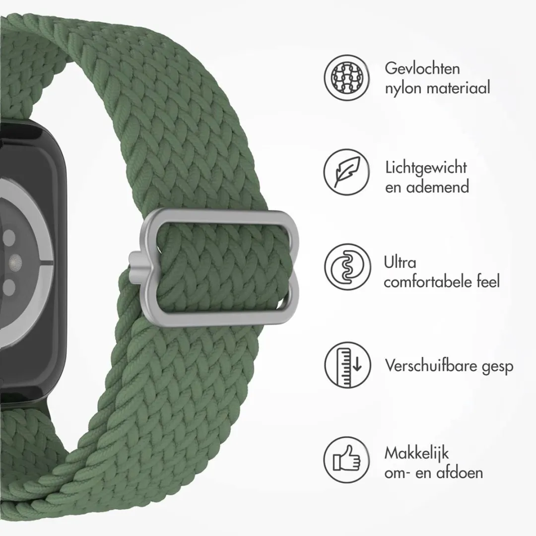 Imoshion Nylon Bandje Apple Watch 42mm - Groen