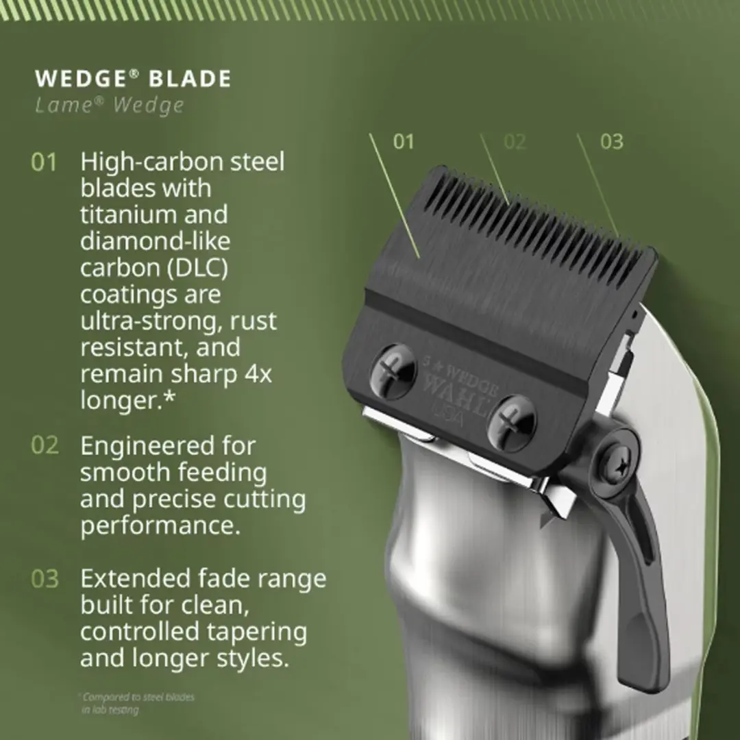 Wahl Legend+ Draadloze Tondeuse - Olive Green - afbeelding 6 van 6