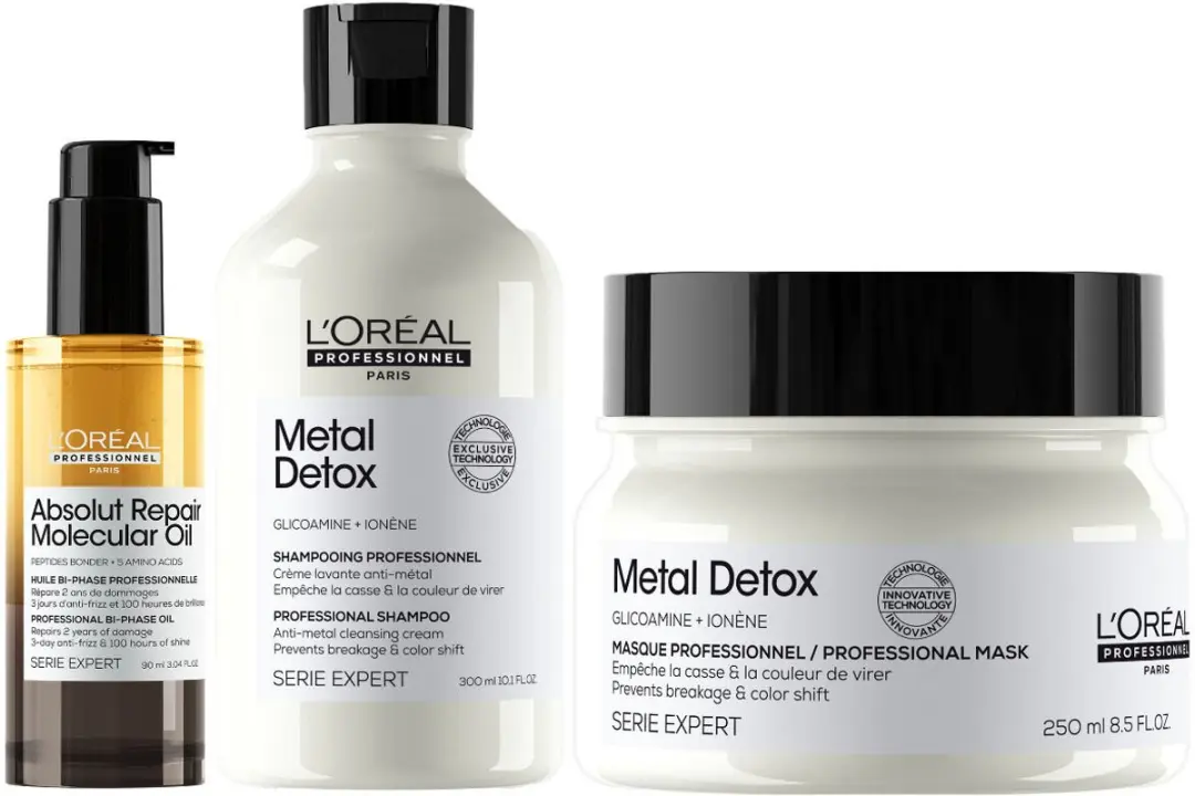 L'Oréal Professionnel Metal Detox Shampoo 300ml + Mask 250ml + Absolut Repair O