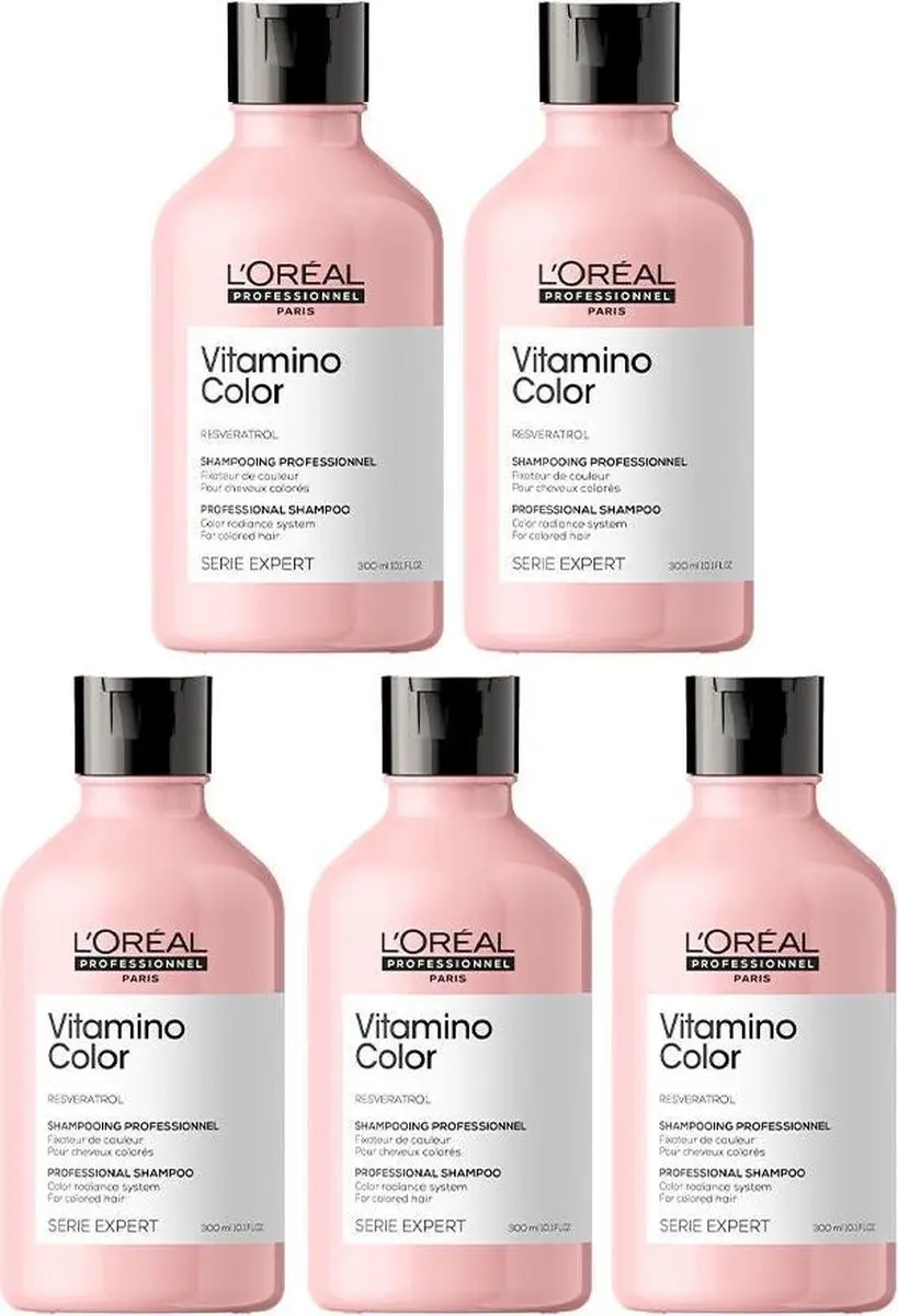 5x L'Oréal Professionnel Serie Expert Vitamino Shampoo 300ml