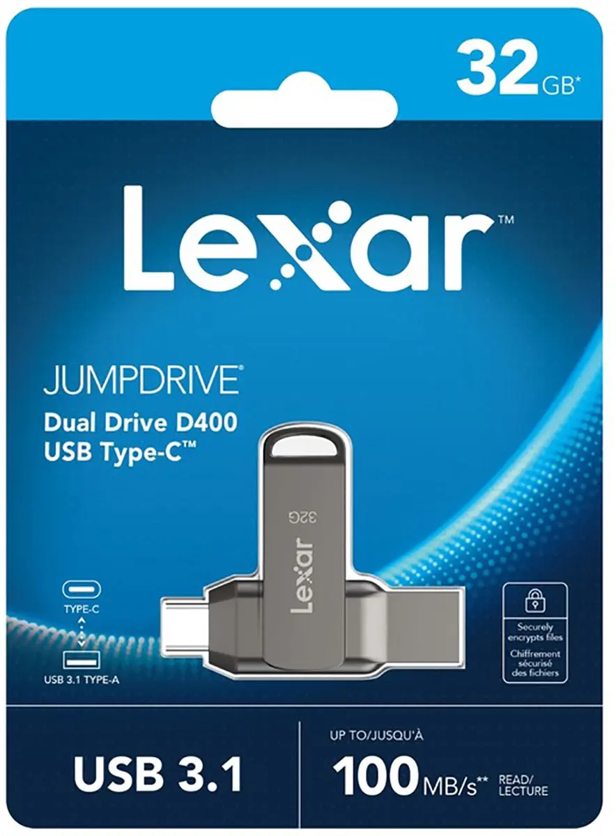 Lexar JumpDrive D400 LJDD400032G-BNQNG USB-stick 32GB - afbeelding 3 van 6