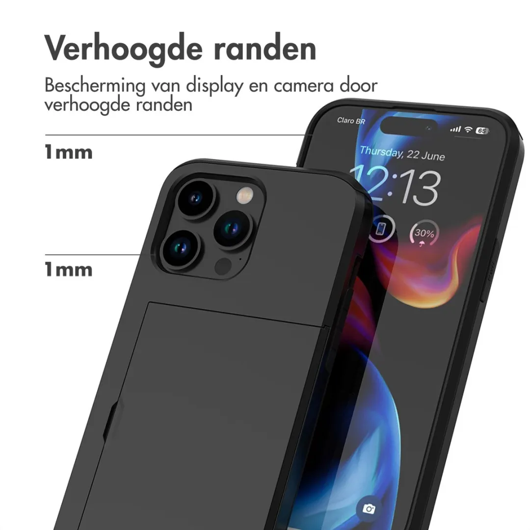 Imoshion Hoesje iPhone 15 Pro Max - 2 Pasjes - Zwart - afbeelding 6 van 6