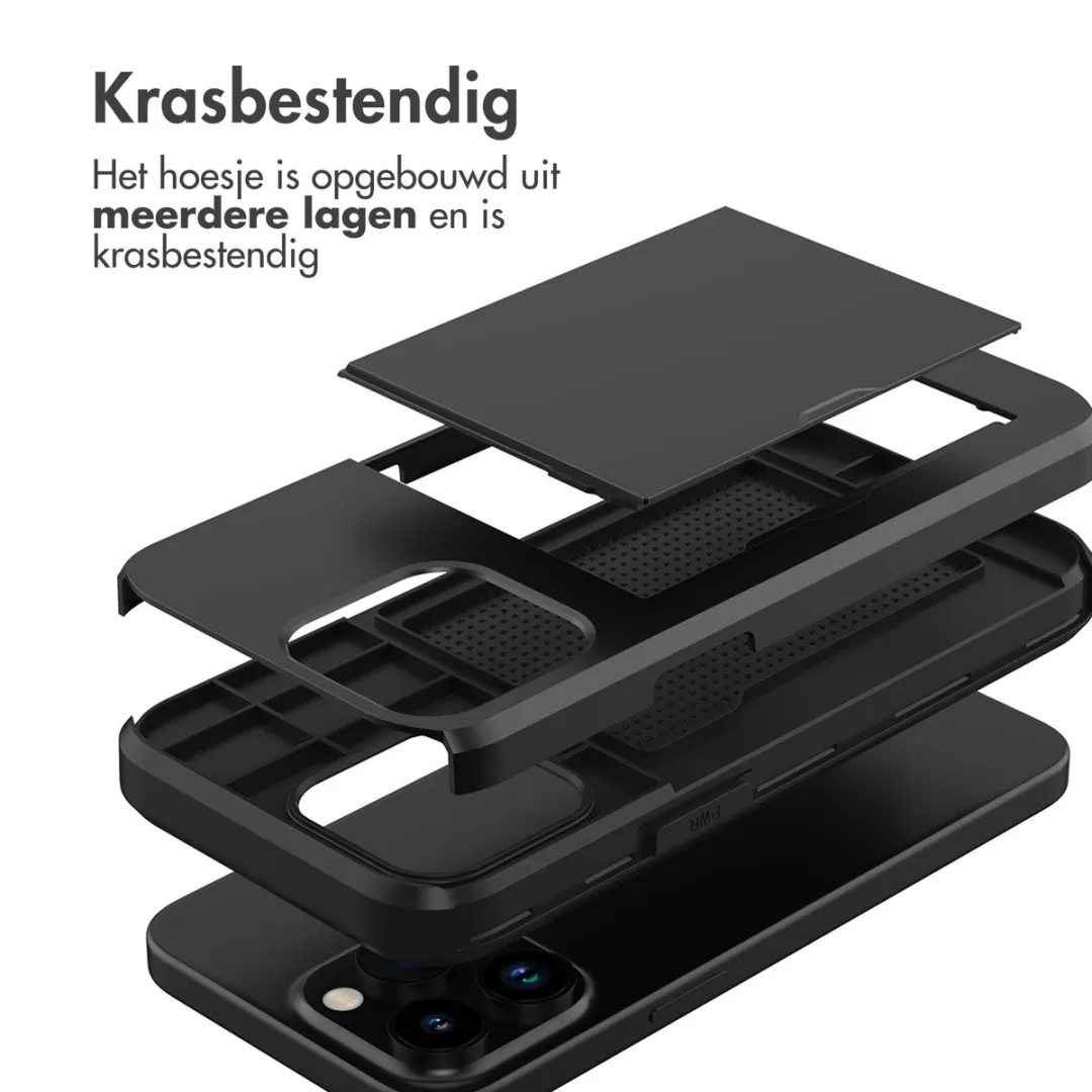 Imoshion Hoesje iPhone 15 Pro Max - 2 Pasjes - Zwart